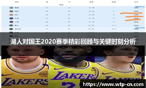 湖人对国王2020赛季精彩回顾与关键时刻分析
